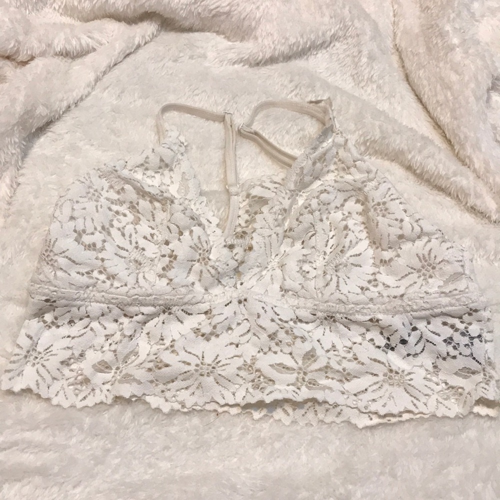 Aerie White Lace Bralette